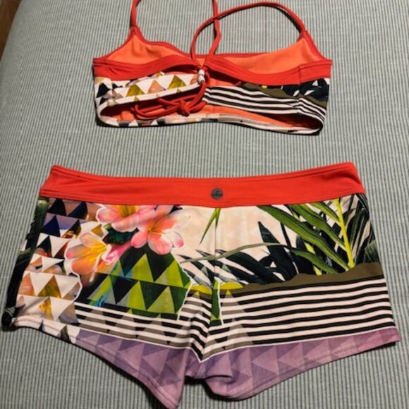 Prana 2-Piece Swim Suit - Carmine Pink Paradise - Picture 2 of 3